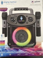 singing machine sparkle 2 microphone karaoke