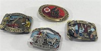 (4) VTG Firefighter Belt Buckles