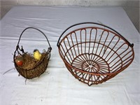 Wire Egg Baskets/Decor