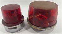 (2) Emergency Vehicle Lights-Vintage