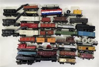 Lot of 34 Assorted Lionel O Gauge Railroad Cars