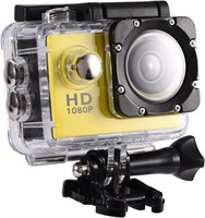 HD 1080P Mini Cam  Waterproof 30M  2-in Yellow