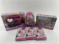 NIB Pink Kid’s Toys: Troll Doll, Fashion Set etc