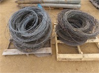 Pallet of Hand Rolled Barb Wire