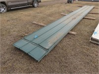 (12) Sheets of Used Green 30' Tin