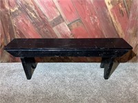 Black Wood Bench