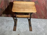 Vintage Wood and Iron School Desk