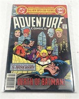 VTG DC Comic#462 Adventure Comics Death of Batman