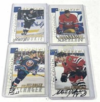(4) Autographed Hockey Cards: Ken Belanger