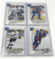 (4) Autographed Hockey Cards: Kings, Blues