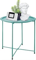 NEW-Table Metal Side Table Green