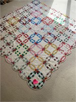 Handmade Traditional Double Ring Quilt