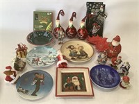 VTG Christmas Plates, Figurines, & More