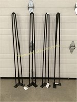 (4) Metal Hairpin Table Legs