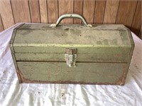 Vintage Metal Tool Box w/Contents