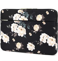 Floral soft laptop sleeve 14x10"