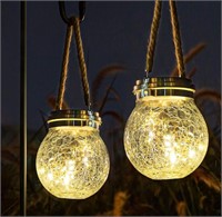 Solar Lantern, 2 Pack Garden Decor Lights