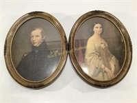Southern Belle &Major John Biddle Framed Portraits