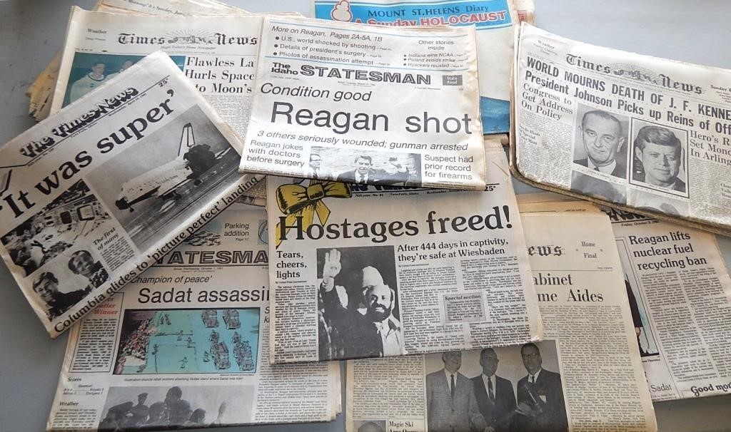 Historical Headlines Times News Newspapers