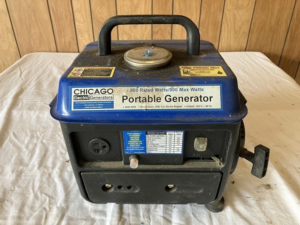 Chicago Electric Portable Generator