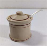 Vintage Glo-Tan Carr China Jam Jar