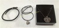 David Yurman Sterling Bracelet & 925 Necklaces