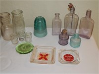 Vintage Milk Bottles, Ashtrays & More