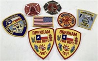 (8) Fire & Police Dept. Patches