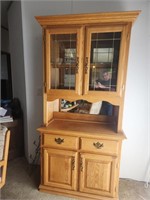 Lighted Hutch 39"w 17d 79" tall