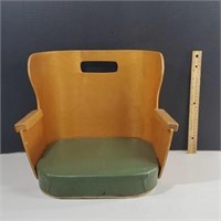 Vintage Holiday Inn Wooden Booster Seat with