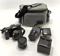 Minolta 5000 Maxxum Camera, Lens, & Bag
