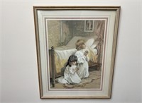 Framed Print of Kids Praying