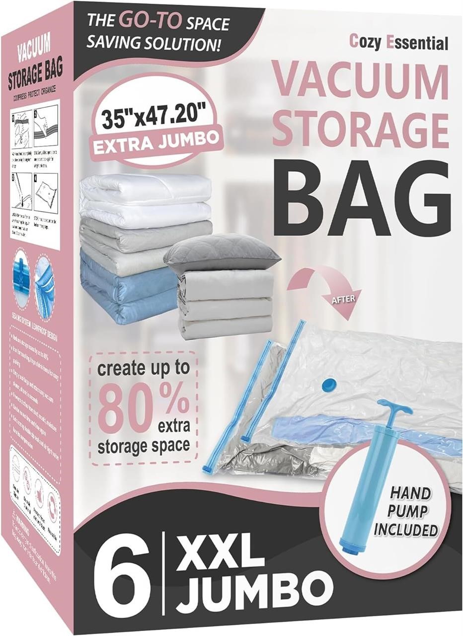 6 Pack XXL Vacuum Bags (47.2x35in)