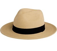 Sun straw beach fedora hat for men and women