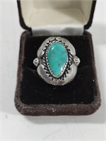 Vintage Sterling Turquoise ring unmarked