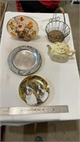 Boston buddies collector plate, decorative metal