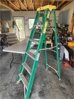 Fiberglass step ladder - 6' Davidson
