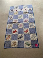 Handmade Vintage Butterfly Quilt