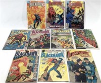 (10) Blackhawk 60's & 80's Comic Books