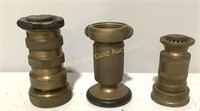 (3)Brass Firehose Nozzles