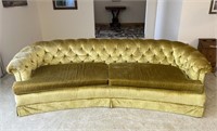 Hickory House Gold/Yellow Tufted Sofa