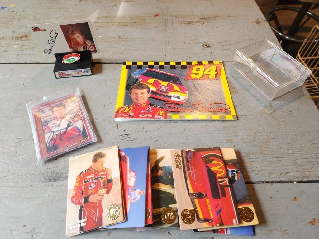 Nascar. Autographed Bill Elliott items