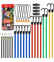 HORUSDY 30-Piece Premium Bungee Cords