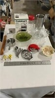 Kitchen utensils, decorative bowls, Cuisinart
