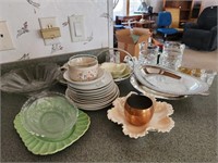 Misc dishes. Vintage. Glass. China.