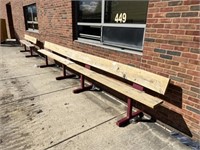 3 - 8 Ft. Benches-Outdside by Baseball Diamond