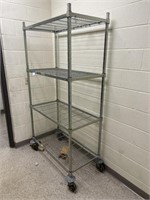 Metal Shelf on Wheels 42"x 21"x 79"