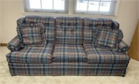 Plaid Sleeper Sofa