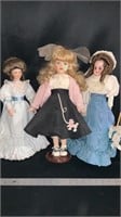 3 Collectable dolls