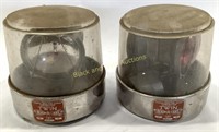 (2)Federal Sign & Signal Twin Beacon Ray Lights